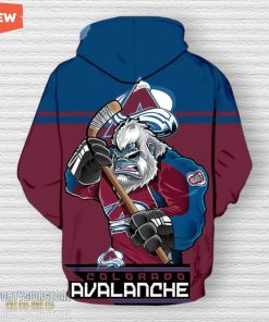 Colorado Avalanche Hoodie Mascot Design Gift For Fans, Colorado Avalanche Fan Shirt