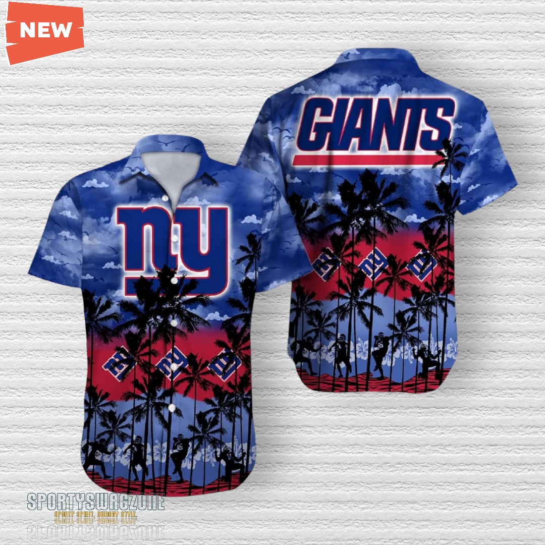 NY Giants Tropical Vibe NFL Hawaiian Shirt